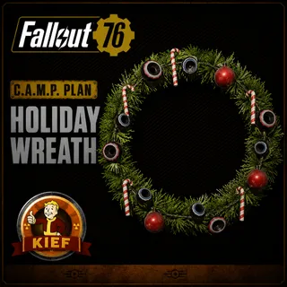 Plan: Holiday Wreath | Rare CAMP Decoration Plan | Fast Delivery | Fallout 76