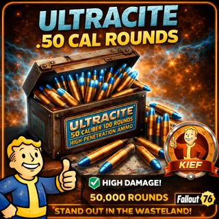 Fallout 76 Ultracite .50 Cal Ammo 500K Xbox Fast Delivery