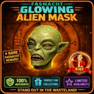Fasnacht Glowing Alien Mask 