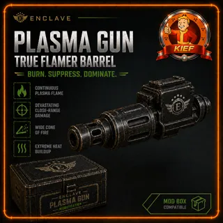 Enclave Plasma Gun True Flamer Barrel Box Mod