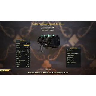 Two Shot 50C 35AP Enclave Plasma Rifle TS/50C/35AP | Max Level 45 | Fast Delivery