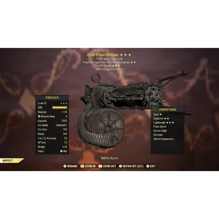 Quad Explosive 90RW Minigun QE90 | Max Level 45 | Fast Delivery