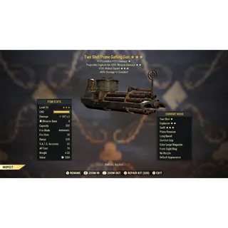Two Shot Explosive 15R Gatling Gun TSE15R | Max Level 50 | Fast Delivery