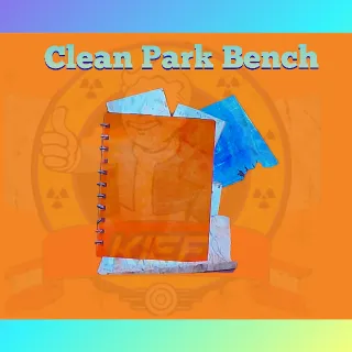 Clean Park Bench