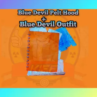 Blue Devil Pelt Hood and Outfit Plan