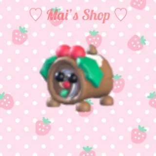 Yule Log Dog