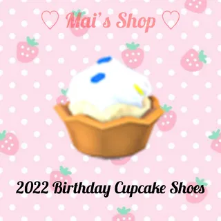 2022 Birthday Cupcake Shoes