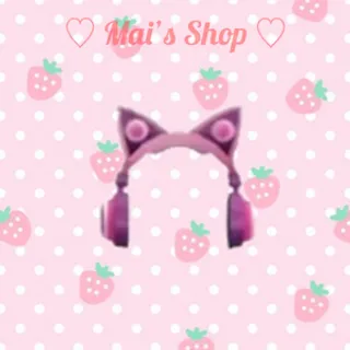 Pink Cat Ear Headphones