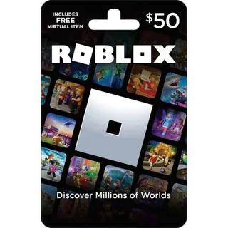$50 Roblox Gift Card (US Region)