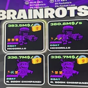 ‼️PACKAGE DEAL‼️ 💜ALL OF THE ADMIN BRAINROTS💜