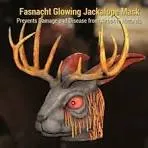 fasnacht glowing jackalope mask