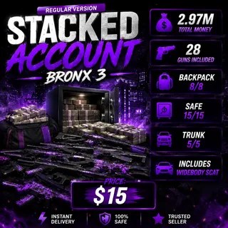 🔥THA BRONX 3 STACKED ACCOUNT (READ DESC)