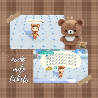 1200 NMTs | cheap affordable nook miles tickets acnh animal crossing new horizons!