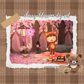 cherry-blossom diy set | cheap affordable bundle acnh animal crossing new horizons!