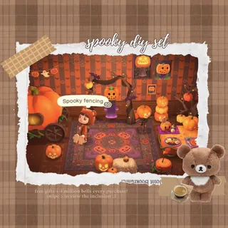 spooky diy set | cheap affordable bundle acnh animal crossing new horizons!