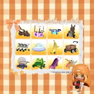 x48 random strollers and vehicles | affordable adopt me adm bundle!