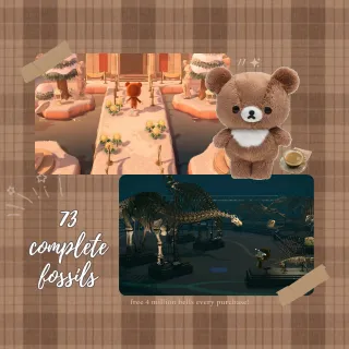 all 73 assessed fossils | cheap affordable acnh animal crossing new horizons!