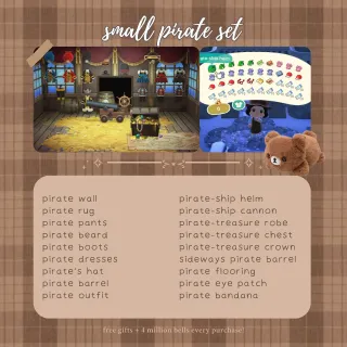 storage sale! pirate set | cheap affordable acnh animal crossing new horizons!