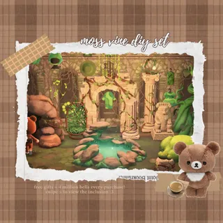 moss-vine diy set | cheap affordable bundle acnh animal crossing new horizons!