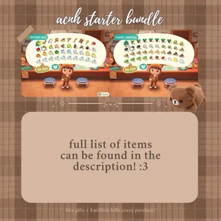 80 slots starter bundle | cheap affordable starter kit acnh animal crossing new horizons!