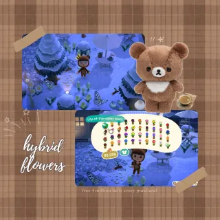 x40 hybrid flowers | cheap affordable flowers acnh animal crossing new horizons!