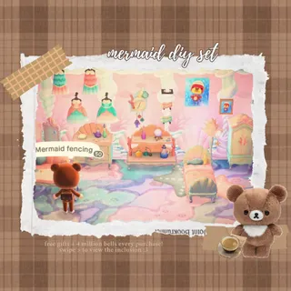 mermaid diy set | cheap affordable bundle acnh animal crossing new horizons!