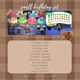 storage sale! birthday set | cheap affordable acnh animal crossing new horizons!