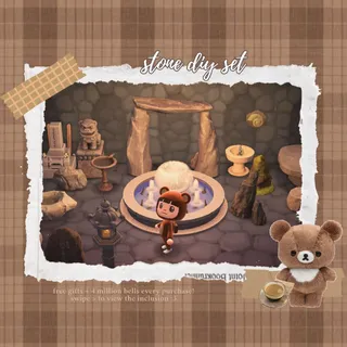 stone diy set | cheap affordable bundle acnh animal crossing new horizons!