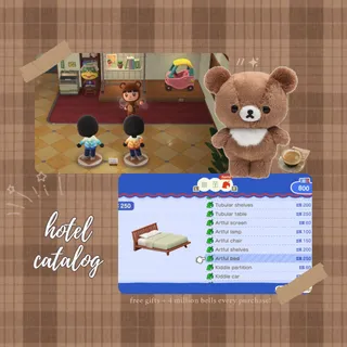 x40 hotel catalog | cheap affordable acnh animal crossing new horizons!