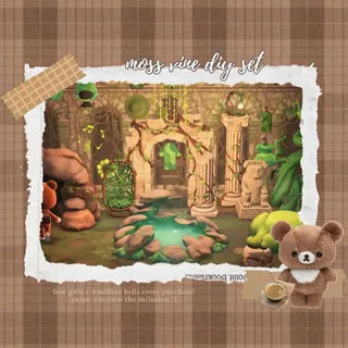 moss-vine diy set | cheap affordable bundle acnh animal crossing new horizons!
