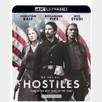 HOSTILES (2017 CHRISTIAN BALE) (4K ULTRA HD UHD DIGITAL CODE) ITUNES INSTANT DELIVERY