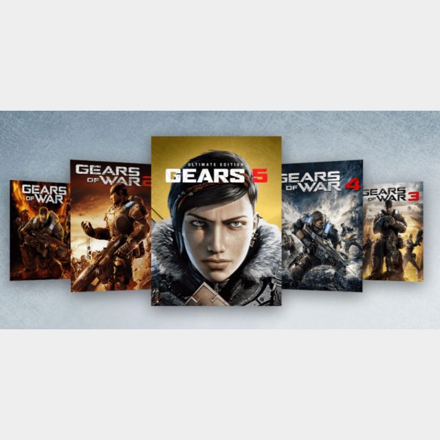 GEARS 5 ULTIMATE EDITION & GEARS OF WAR 1,2,3,4 COLLECTION WITH ICE KAIT SKIN XBox One Games