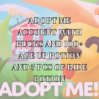 ADOPT ME ACCOUNT WITH BUCKS AND ITEM