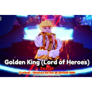 Anime Adventures BEST META UNIT : GILGAMESH EVO - Golden King ( Lord Of Heroes ) evo -  STATS SS S+ SS