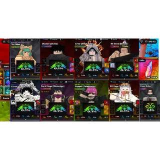 🔥FLASH SALE #032 Anime Expedition 8Unbound 3Secret Account -545 Trait Rerolls left👑Lvl 147: Unbound Shadow (Megumi)