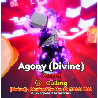 Anime Adventures Secret Pain evo - Agony ( Divine )