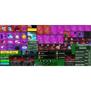 #036 Blox Fruits Account Lvl 2800 : 6 RACE V4 Full Gear ( Human, Shark ,Rabbit, Angle, Cyborg, Ghoul) + Godhuman 