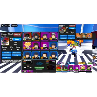 #152  ⭐ASTD⭐ Good Start Account : 739 Stardust , 21k Gem ,lvl 100 : X2 7 Star Units : Eyezen (Final), Ombra