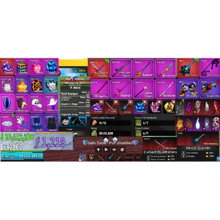 #024 Blox Fruits Account Lvl 2800 : 6 RACE V4 Full Gear ( Human, Shark ,Rabbit, Angle, Cyborg, Ghoul) + Godhuman + CDK