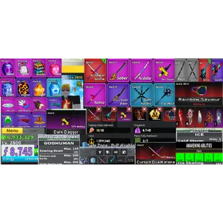 #067 Blox Fruits Account Lvl 2800 : 2 Race V4 Full Gear ( Angle/ SKy + Ghoul ) + Godhuman + Cursed Dual Katana