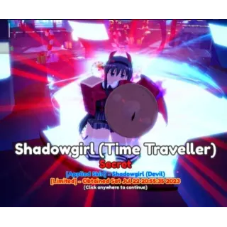 Anime Adventures HomuraAnime Adventures Meta Unit : Homuru Evolved - ShadowGirl ( Time Traveller )