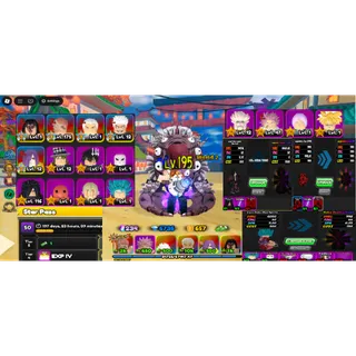 #112 All Star Tower Defense / ASTD Old / Original / META Account : lvl 195 : x5 7 Star Units : The Strongest In History ,mochi