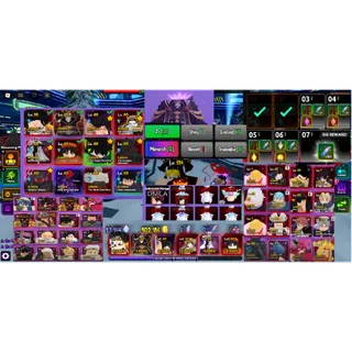 #138  Anime Vanguards SUPER META Account: 12 Monarch Units,  5 Shiny , 45 Evol Units ,20 Set Z+ : Monarch Lich