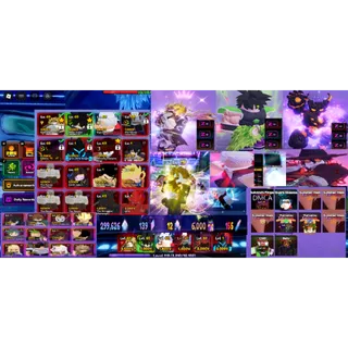 #110 Anime Vanguards META Account : God (Standless) Monarch , Deadeye Brolzi Super ,Solar Gojo -Gujo Glasses Familiar,..