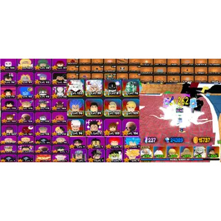 #115 All Star Tower Defense / ASTD / ASTD X :  META Account : Lvl 262 : x9 7 Star Units : Legendary Leader,Luffy Gear5,..