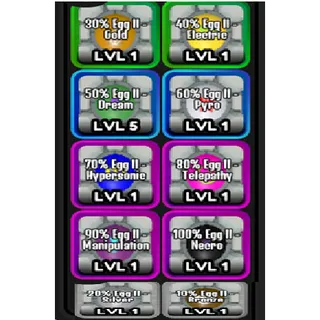 ASTD Set Egg II : 10% => 100%  - All Star Tower Defense