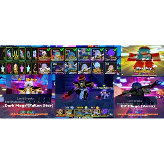 #130 Anime Adventures META Account : UNIQUE SHINY DARK MAGE Evo  Limit break , Unique Bulma , 5 Units Limit break 