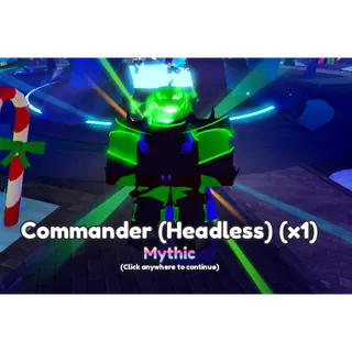 Anime Adventures Orwin headless skin / Commander ( Headless )