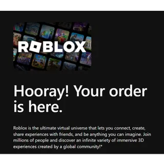 [AUTO DELIVERY] Roblox 1050 Robux | Digital Card | Giftcard Code Global | Instant Digital Delivery