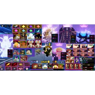 #116 Anime Vanguards  META Account : 4 Monarch Units : Monarch Vanguard Lich King(Ruler) - Godly range,Monarch God Standless